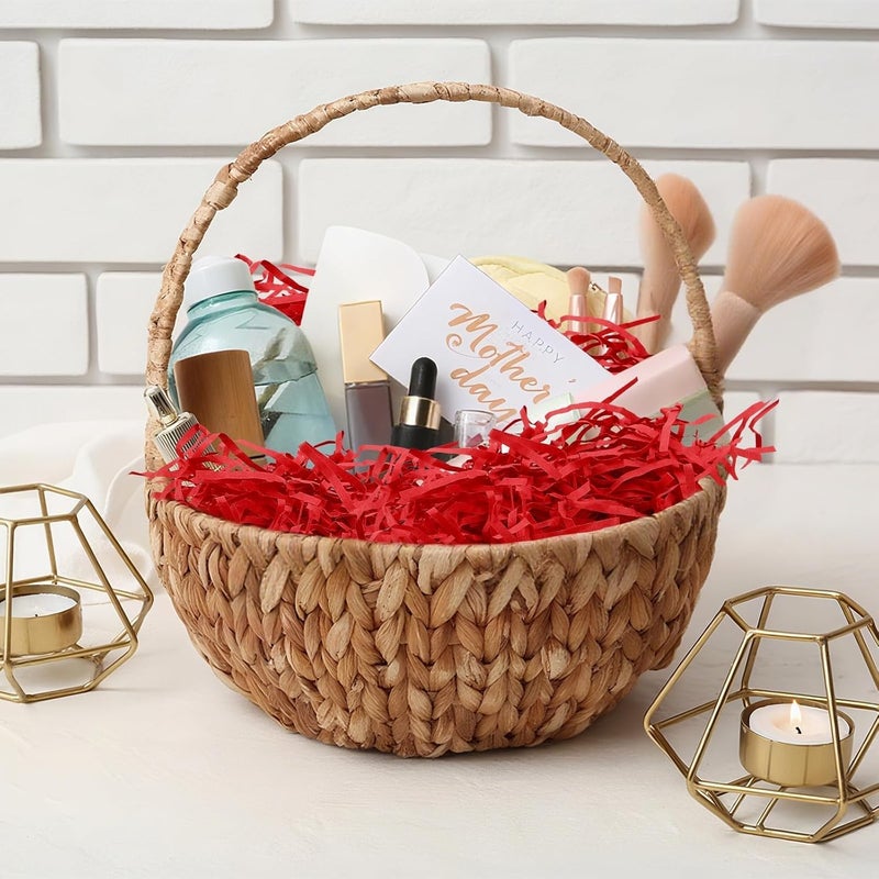 MARFOREVER 200g/7oz Christmas Red Crinkle Shredded Paper Filler for Gift Baskets, Red Raffia Grass Confetti Cut Paper Shred for Christmas Basket Stuffing Holiday Gift Box Bags Packaging Wrapping - Image 3